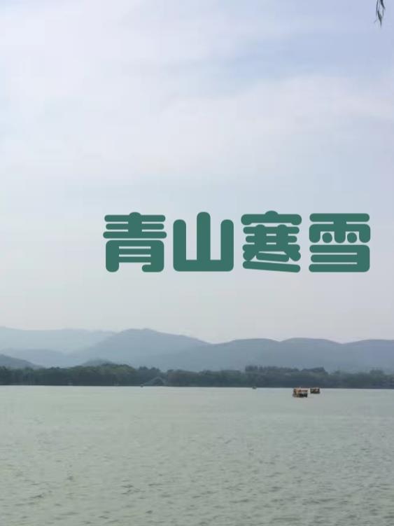 青山恰落雪